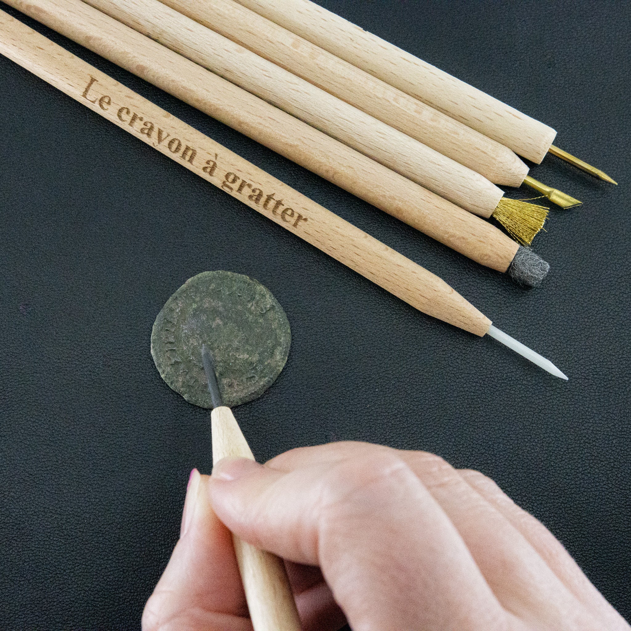 Conservator Le Crayon a Gratter Cleaning Restoration Pencils for Coins and Artifacts - 6 Pencil Set
