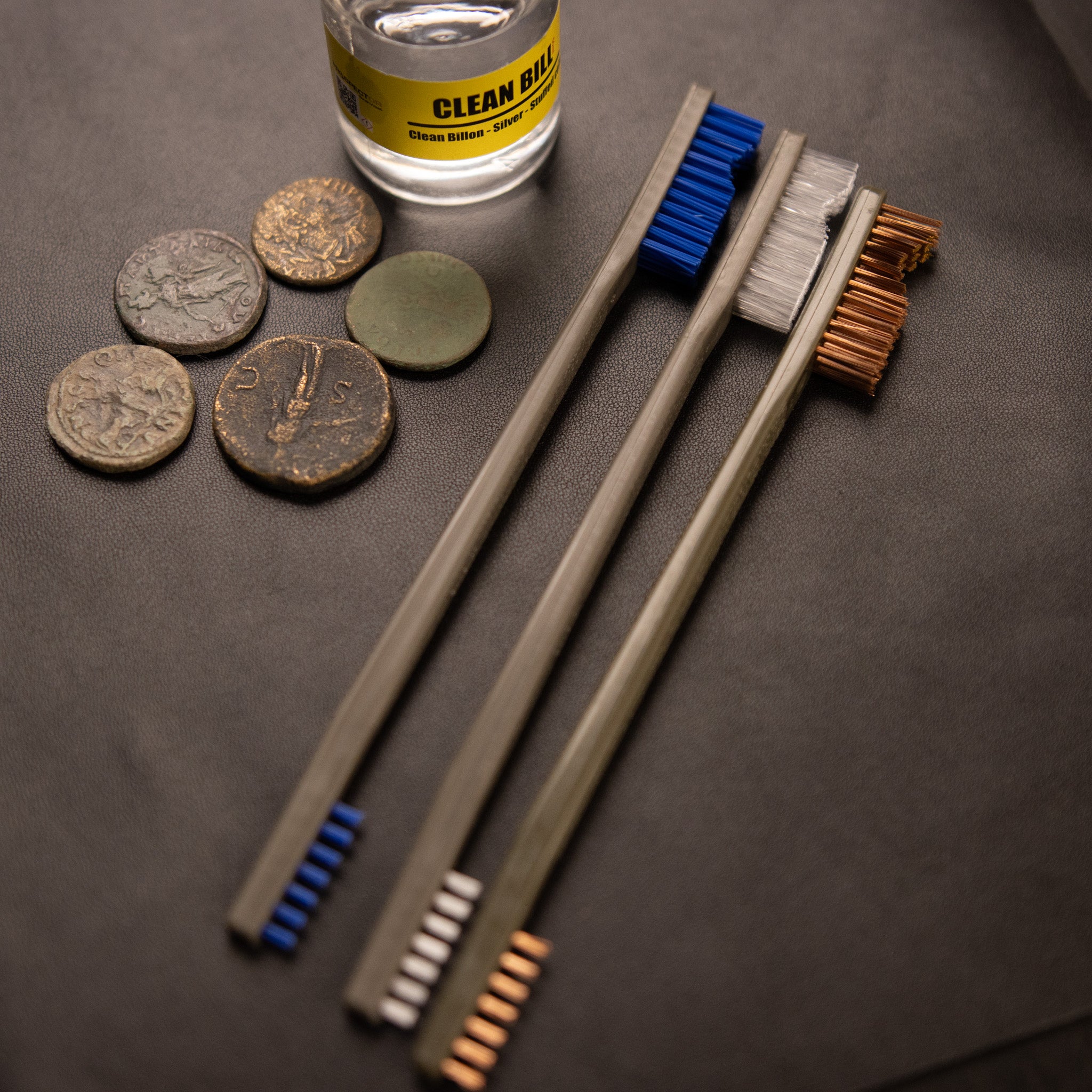 All Purpose Coin and Artifact Cleaning Brushes (18 Brushes)