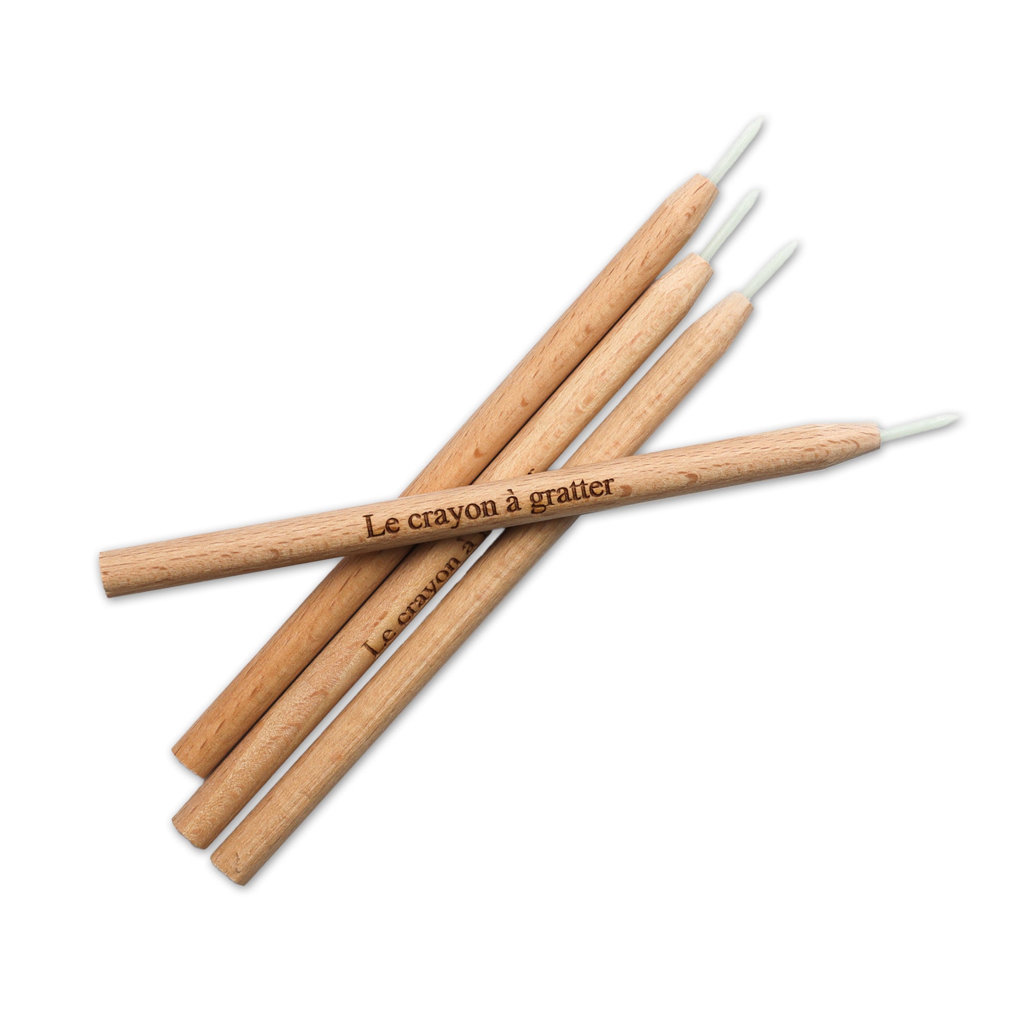 Le Crayon a Gratter Conservator Cleaning Restoration Fiberglass Pencils for Coins and Artifacts - 4 Pencil Set