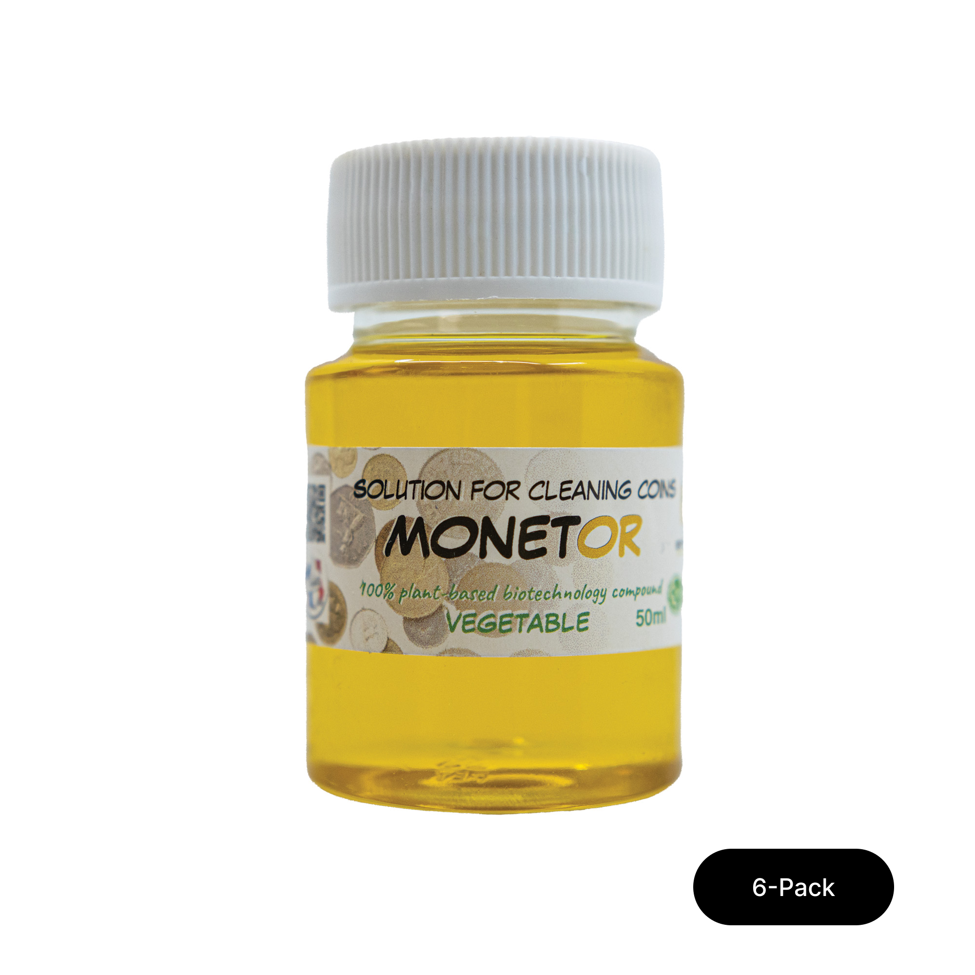 6-Pack of Monetar Gentle Cleaner - 100% Vegetal, 50ml