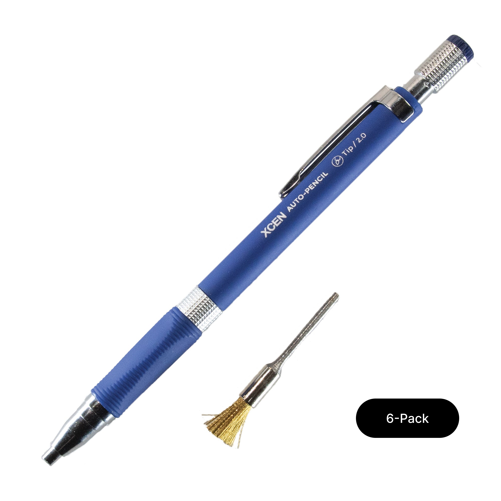6-Pack of Conservator Le Crayon a Gratter Precision Pencil with Brass Brush