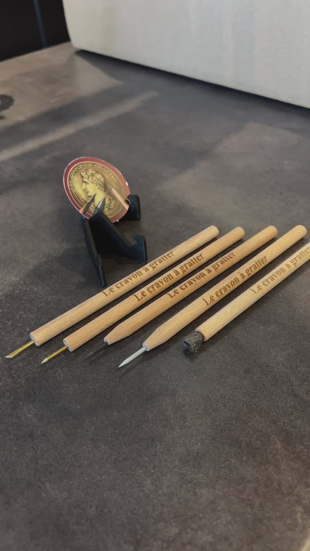 Conservator Le Crayon a Gratter Cleaning Restoration Pencils for Coins and Artifacts - 5 Pencil Set
