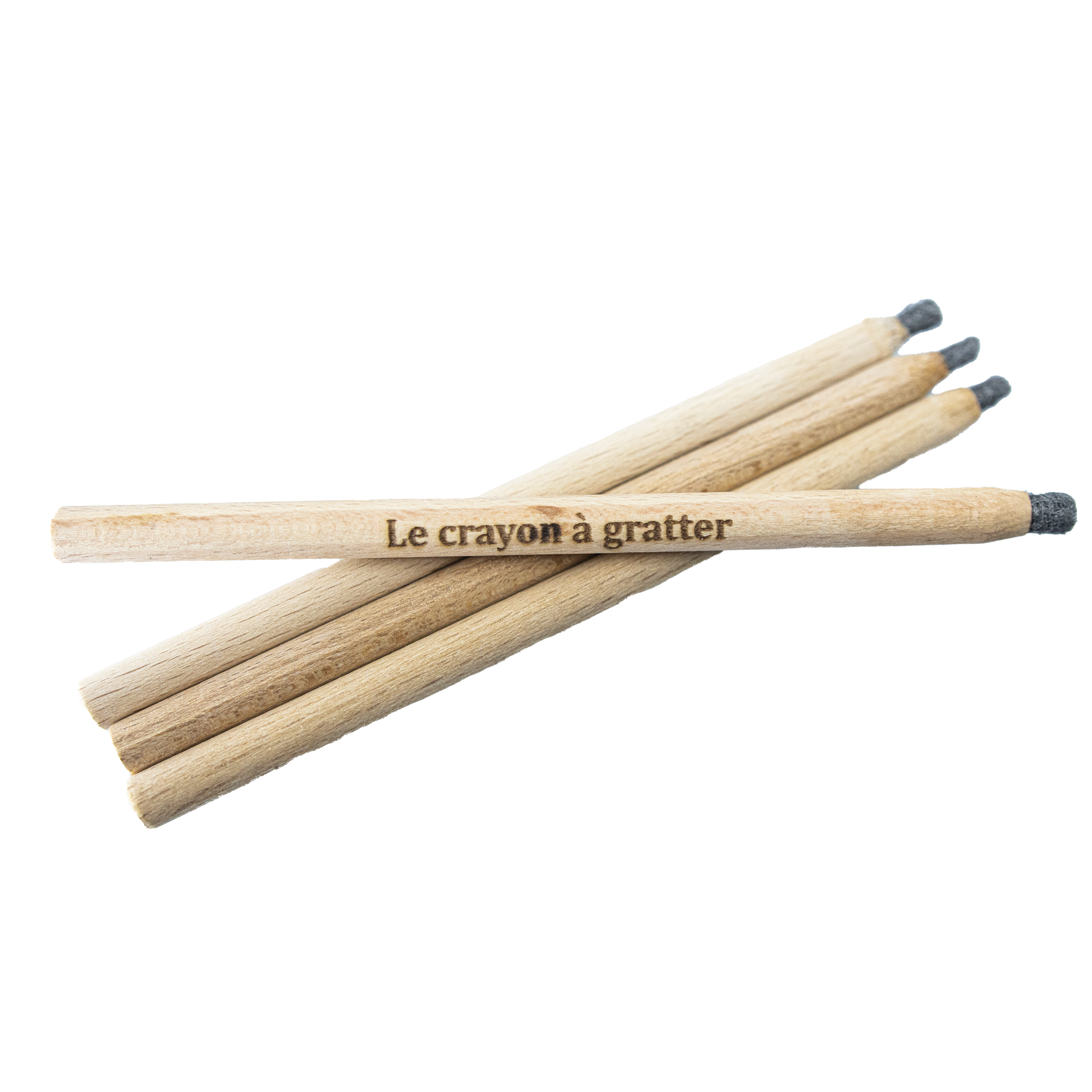 Le Crayon a Gratter Conservator Cleaning Restoration Pencils for Coins and Artifacts - 4 Steel Wool Brush Pencil Set