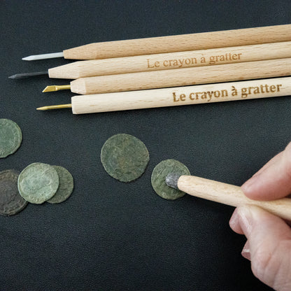 Conservator Le Crayon a Gratter Cleaning Restoration Pencils for Coins and Artifacts - 5 Pencil Set