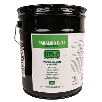 Paraloid B-72 Archival Adhesive & Consolidant in Acetone – Mint State Restoration (MSR) – Available in 5%, 10%, 25% (Multiple Sizes)