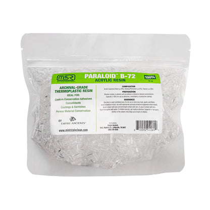 Paraloid B-72 Crystals - Mint State Restoration (MSR) 100% Acrylic Resin, Archival-Grade