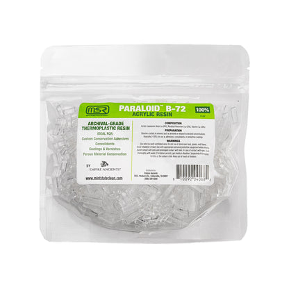 Paraloid B-72 Crystals - Mint State Restoration (MSR) 100% Acrylic Resin, Archival-Grade